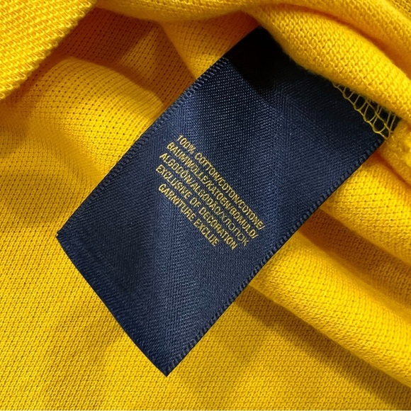 Ralph Lauren Cotton Mesh Long Sleeve Polo Shirt Boys Sz XL 18/20 - Picture 6 of 6